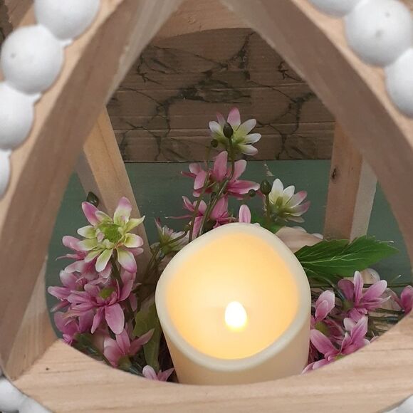 MCM lighted gazebo with floral garden at base. - Picture 2 of 7